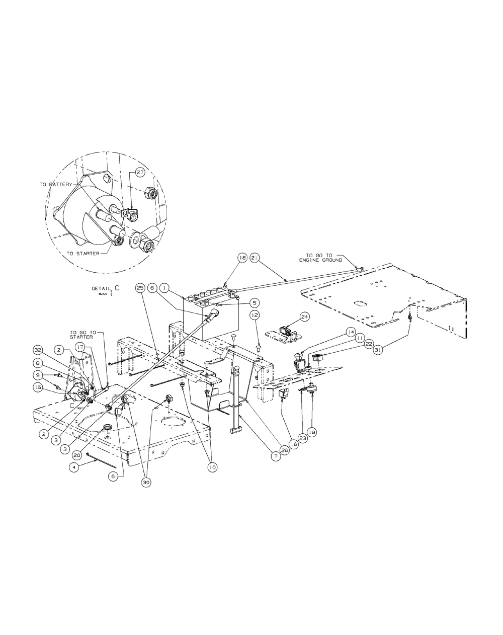 Kawasaki Electrical Assembly Diagram and Parts List for M48-KW (53AI8CT2050-23HP)(2009 & Before) Cub Cadet Lawn Tractor